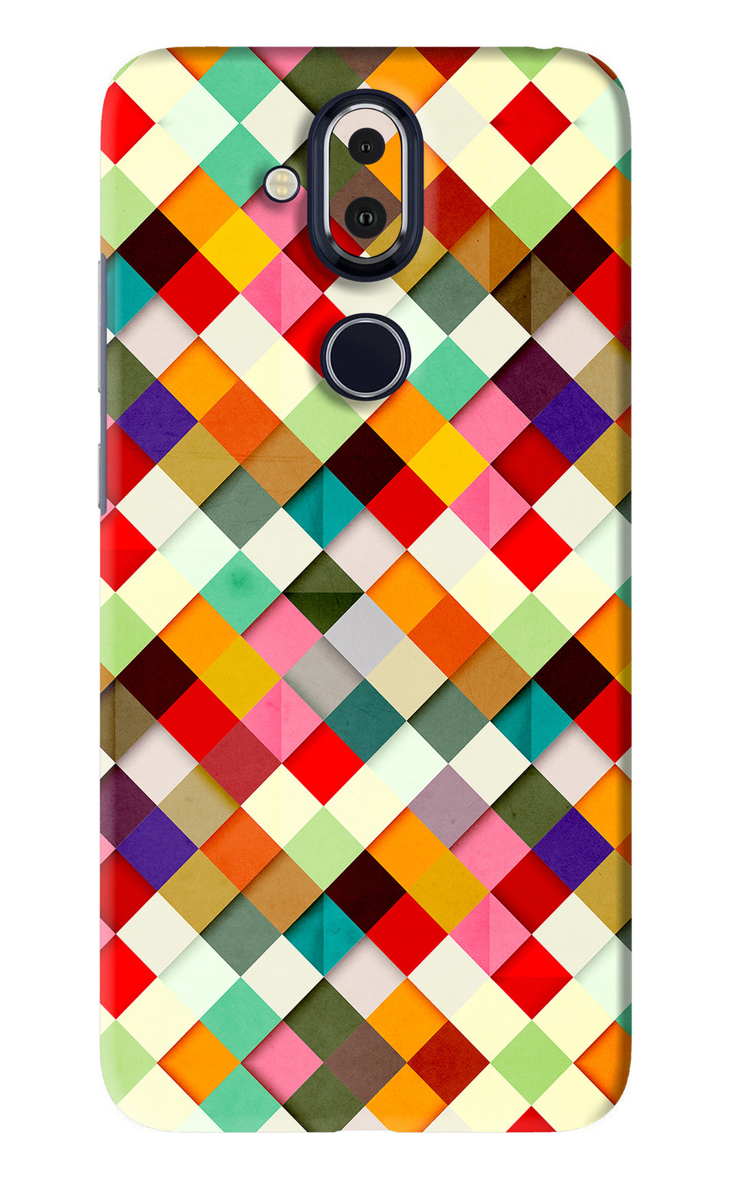 Geometric Abstract Colorful Nokia 8 Back Skin Wrap