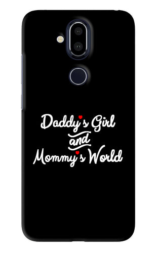Daddy's Girl and Mommy's World Nokia 8 Back Skin Wrap