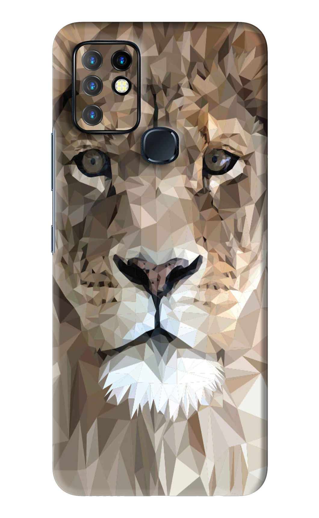 Lion Art Infinix Hot 10 - No Sides Back Skin Wrap