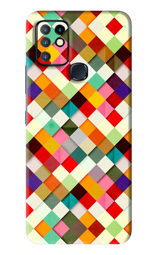 Geometric Abstract Colorful Infinix Hot 10 - No Sides Back Skin Wrap