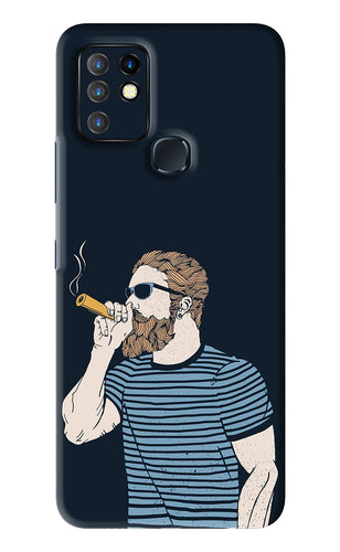 Smoking Infinix Hot 10 - No Sides Back Skin Wrap