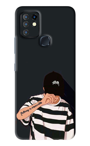 Aesthetic Boy Infinix Hot 10 - No Sides Back Skin Wrap