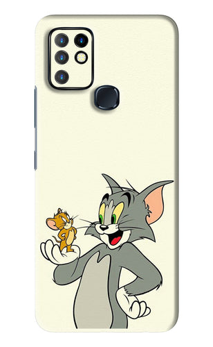 Tom & Jerry Infinix Hot 10 - No Sides Back Skin Wrap