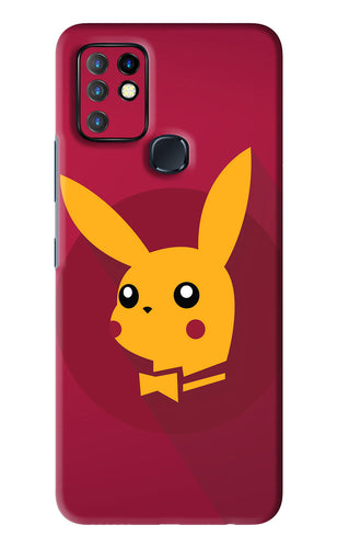 Pikachu Infinix Hot 10 - No Sides Back Skin Wrap