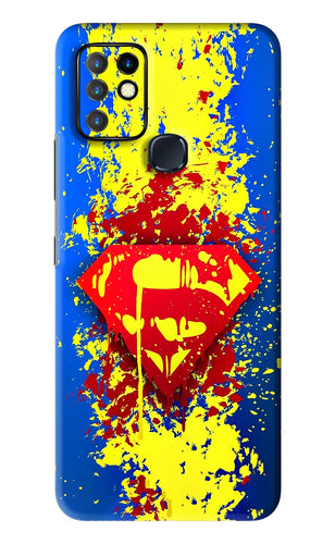 Superman logo Infinix Hot 10 - No Sides Back Skin Wrap