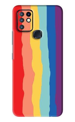 Rainbow Infinix Hot 10 - No Sides Back Skin Wrap