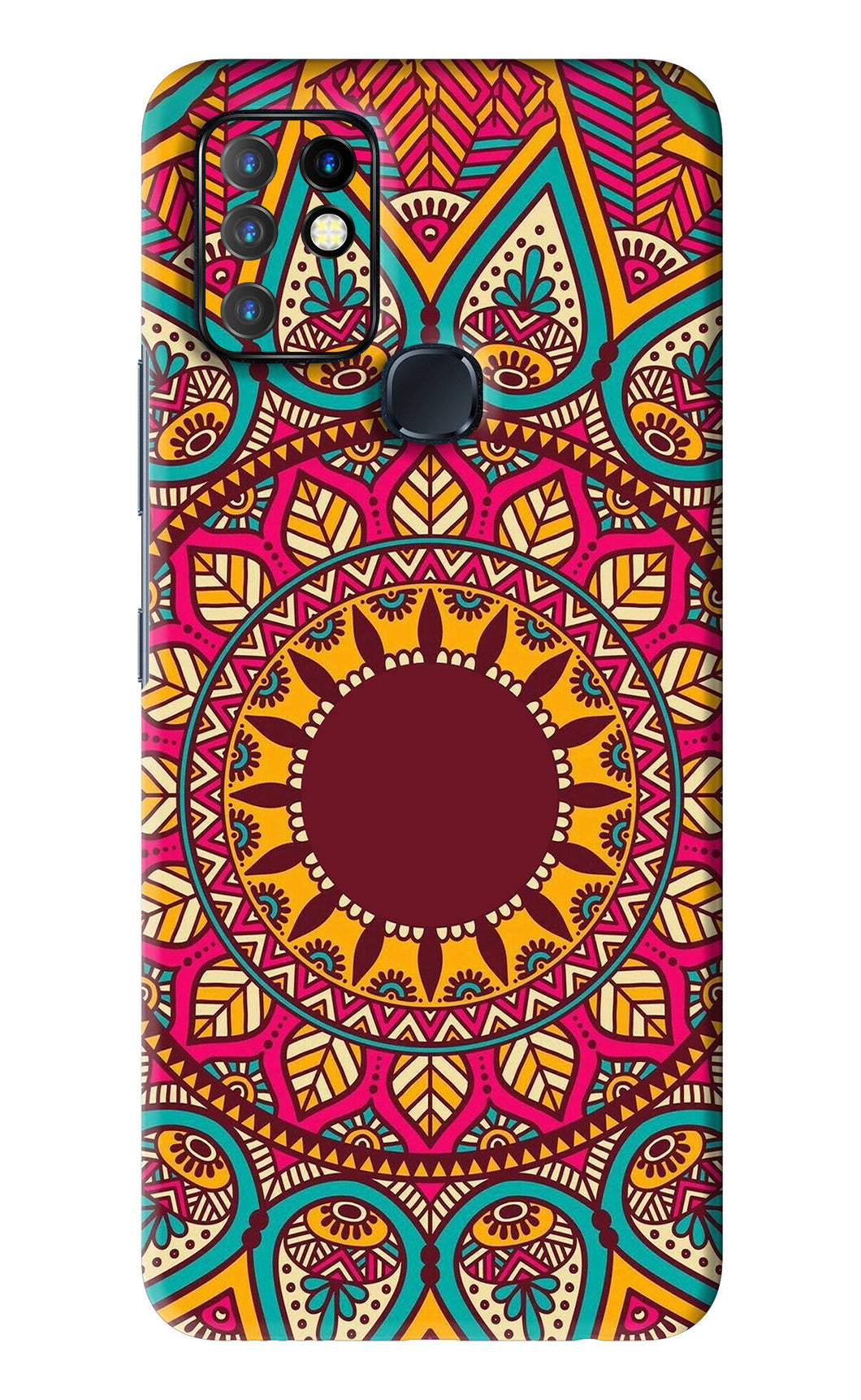 Mandala Pattern 1 Infinix Hot 10 - No Sides Back Skin Wrap