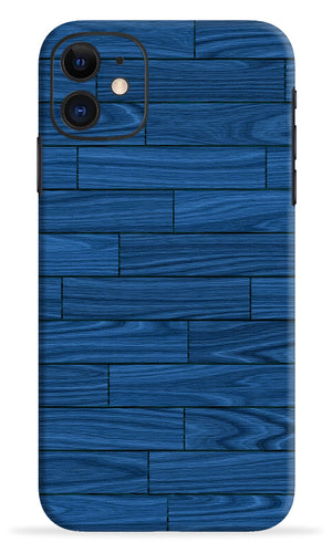 Blue Wooden Texture Mobile Skin
