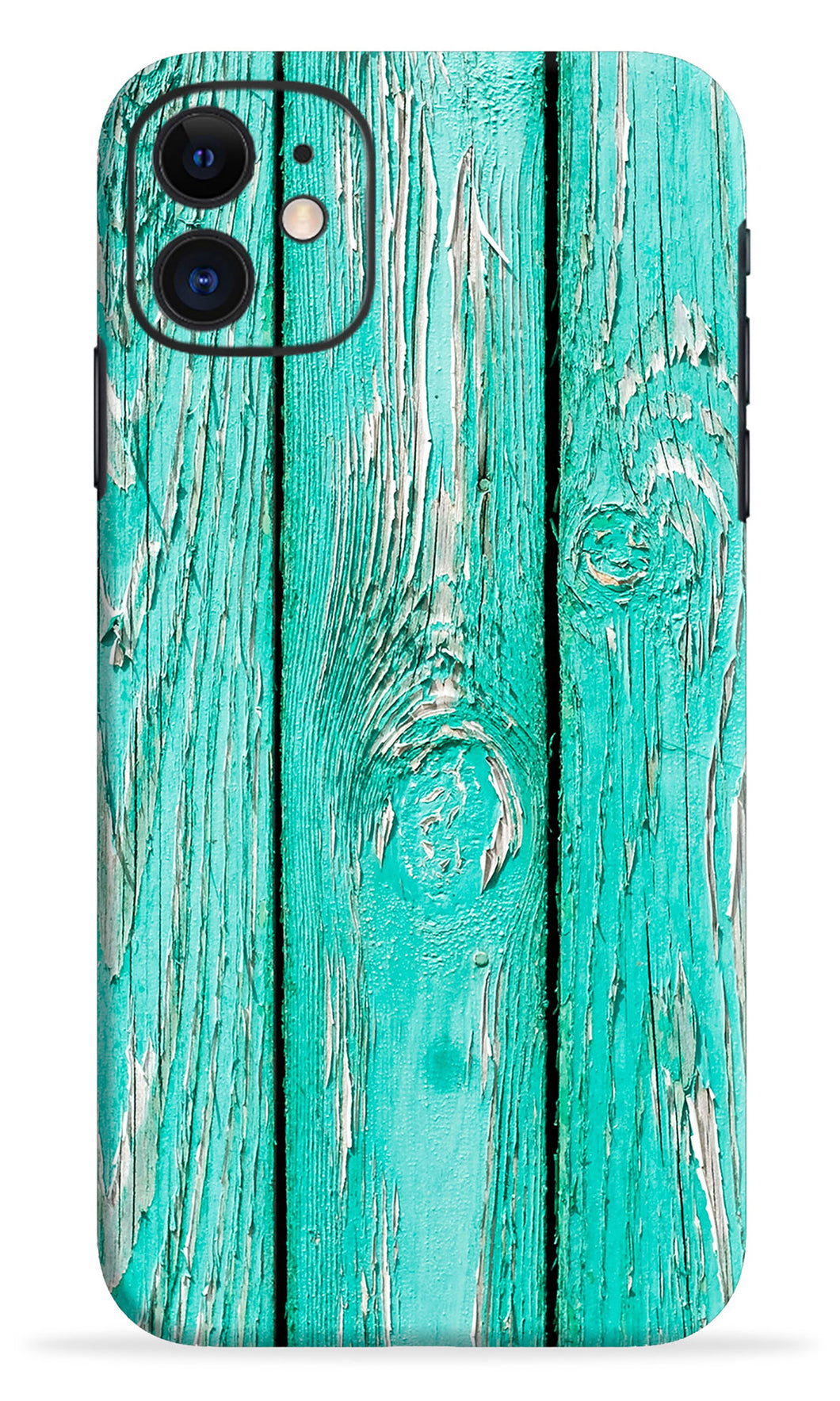 Blue Wood Mobile Skin