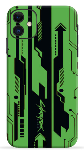 Cyberpunk Green And Black Mobile Skin Wrap