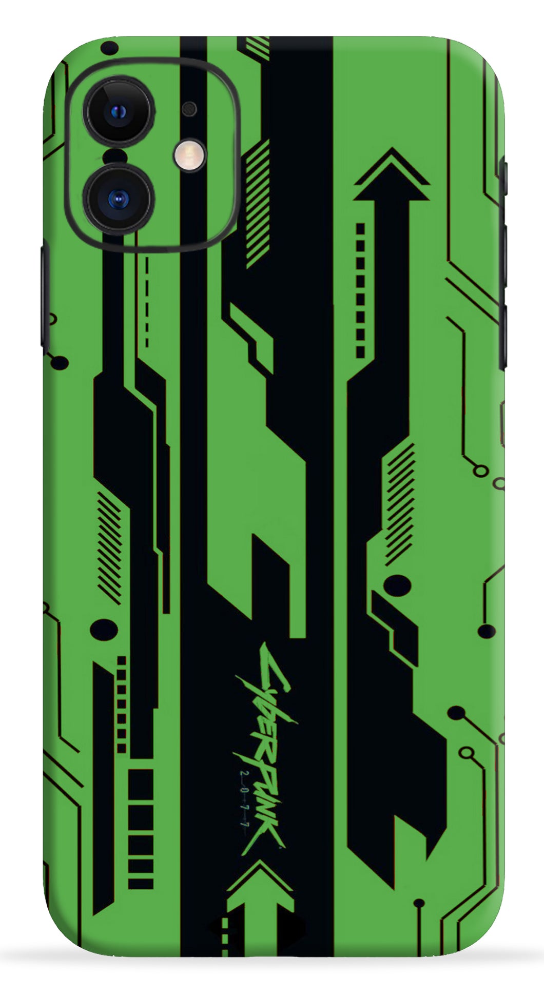 Cyberpunk Green And Black Mobile Skin Wrap | Premium Quality Wraps –  SkinLelo