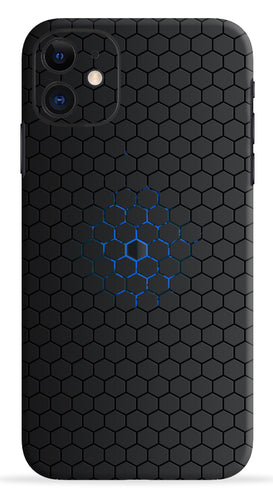 Blue Hexagon Mobile Skin Wrap