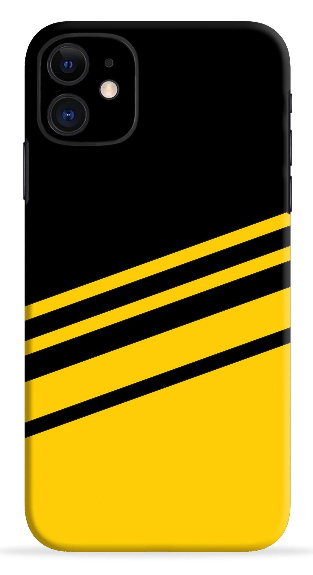 Yellow And Black Stripe Mobile Skin Wrap