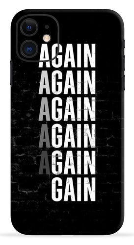 Again Motivational Mobile Skin Wrap
