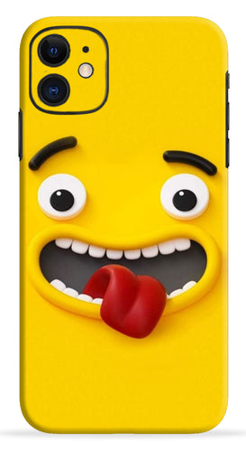 Silly Cartoon Yellow Mobile Skin Wrap