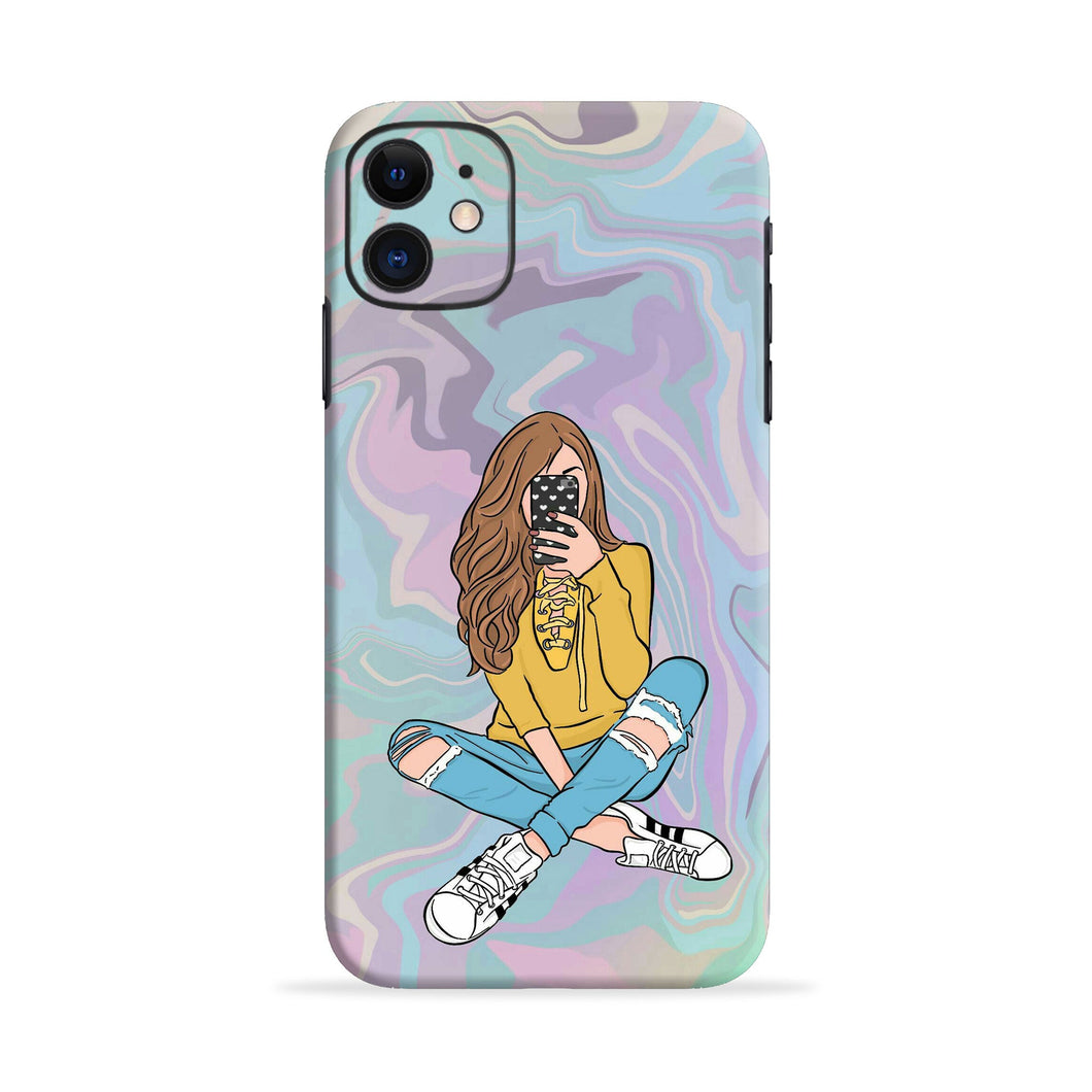 Selfie Girl Samsung Galaxy Grand 3 Back Skin Wrap