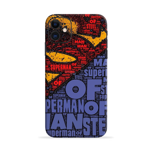 Superman iPhone 11 Back Skin Wrap