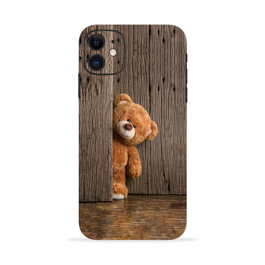 Teddy Wooden Infinix Hot 6 - No Sides Back Skin Wrap
