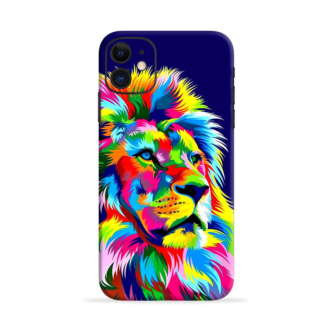 Vector Art Lion Samsung Galaxy M22 - No Sides Back Skin Wrap