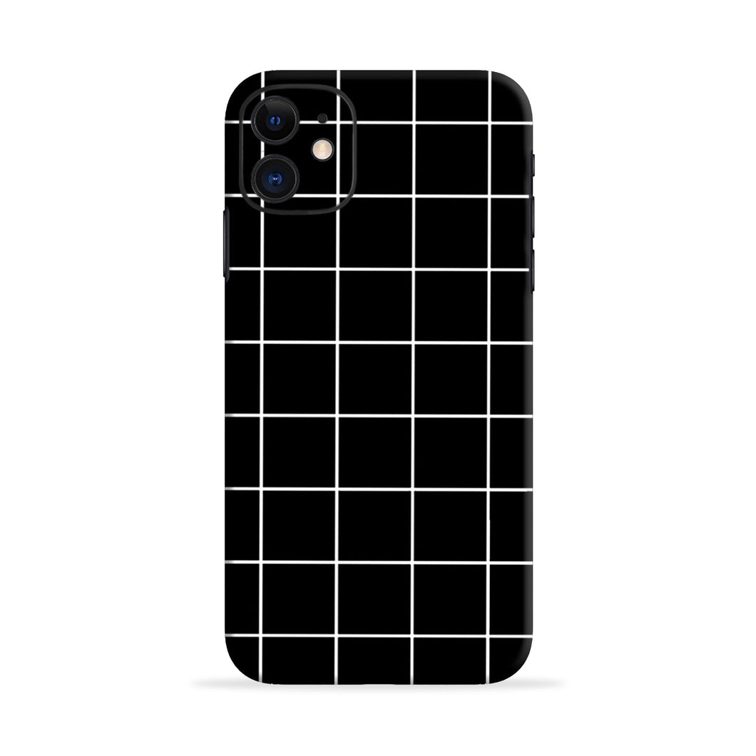 White Grid Tecno Camon i - No Sides Back Skin Wrap