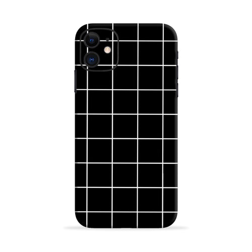 White Grid OnePlus X Back Skin Wrap
