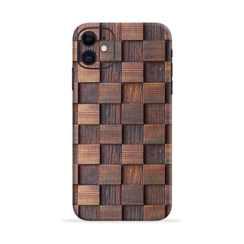 Wooden Cube Design OnePlus X Back Skin Wrap